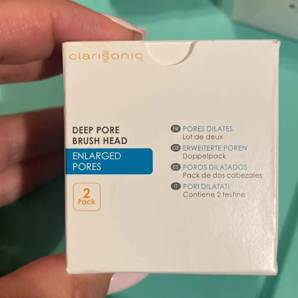 NWT 2-Pack Clarisonic Replacement Brush Head Deep Pore Cleansing